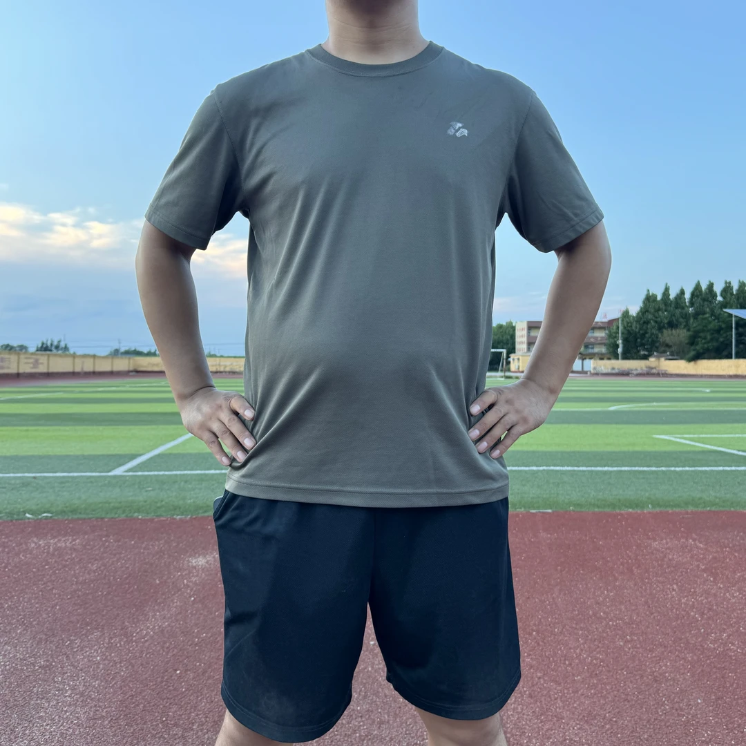 正品体能训练服套装夏季男女款军训服速干透气圆领T恤体能服