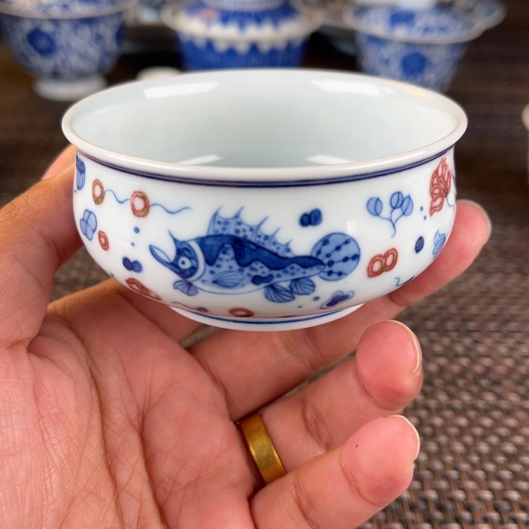 瓷片景德镇陶瓷杯杯杯