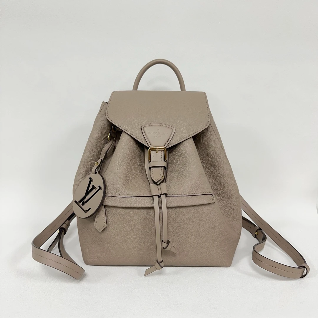 99新 LouisVuitton/路易威登 双肩包 大象灰内 芯片款（0121）