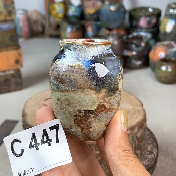 紫砂花盆杜*拇指盆 内口2.7