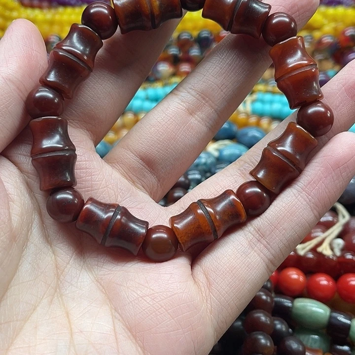 玛瑙/玉髓未镶嵌玛瑙项链。手链珠子