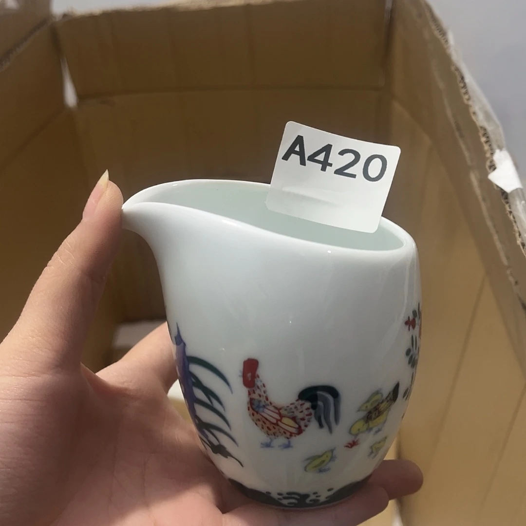 瓷片茶摆件工艺品摆件666