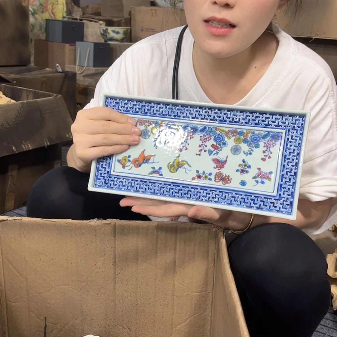 摆件////景德镇陶瓷器。绿