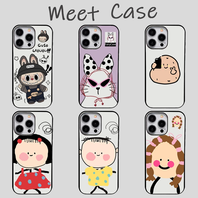 【AI键保护】墨镜兔兔适用苹果16promax手机壳iphone15新款14全包13