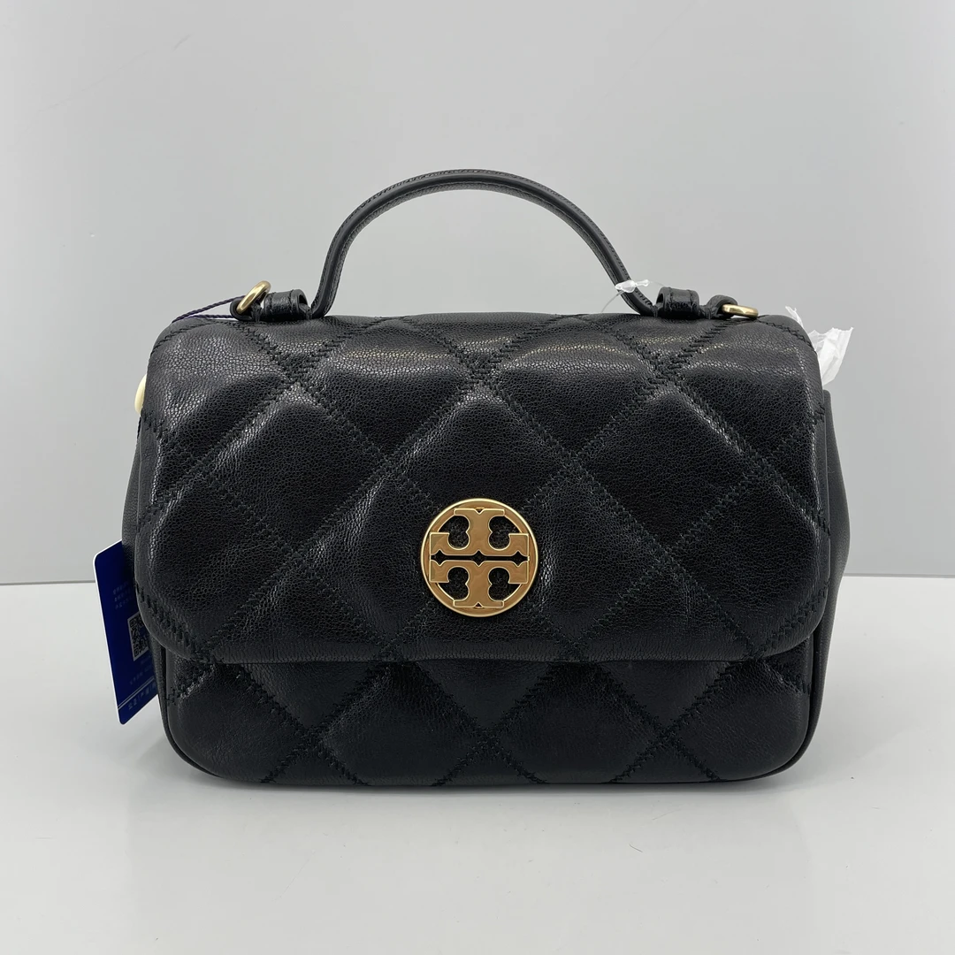 95新 TORY BURCH/汤丽柏琦 方胖子斜挎链条包21*16*7cm E081802