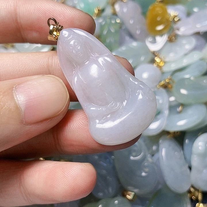翡翠未镶嵌颈饰天然A货翡翠