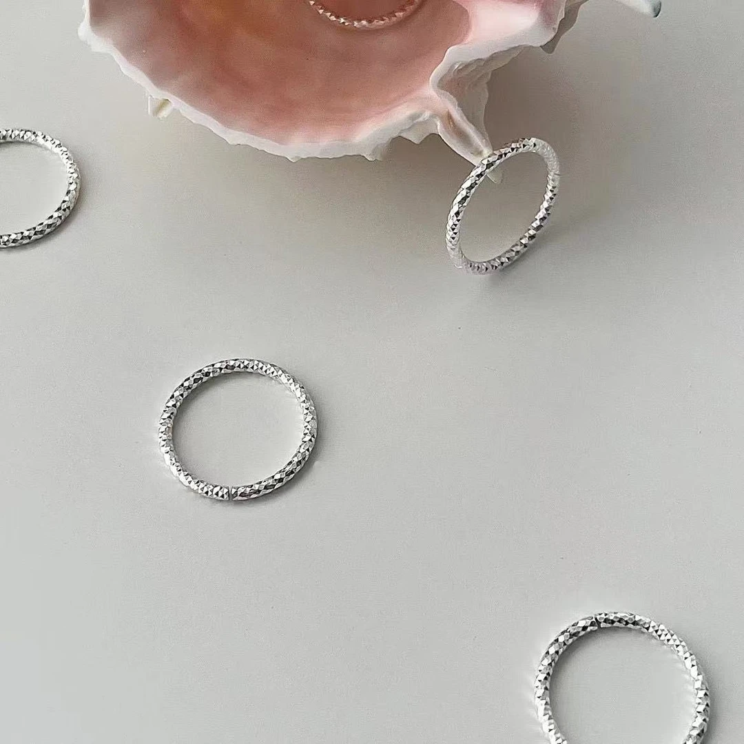 非金属戒指 【福利】菱面戒波光粼粼简约时尚戒指#SSE727