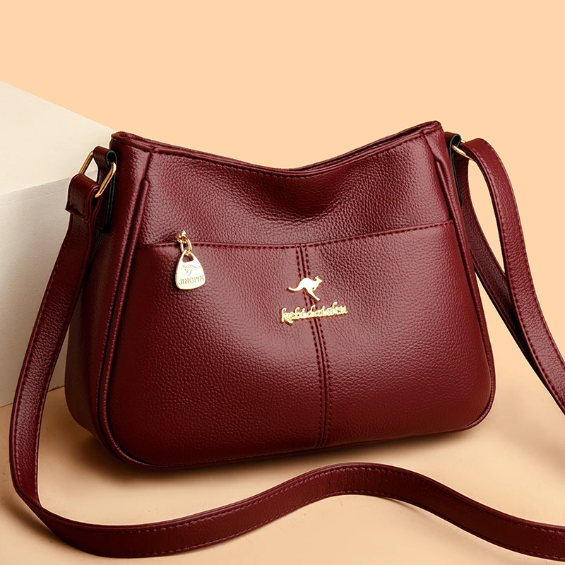 百搭新款气质斜挎包四季大容量软皮单肩包洋气复古休闲女包女款
