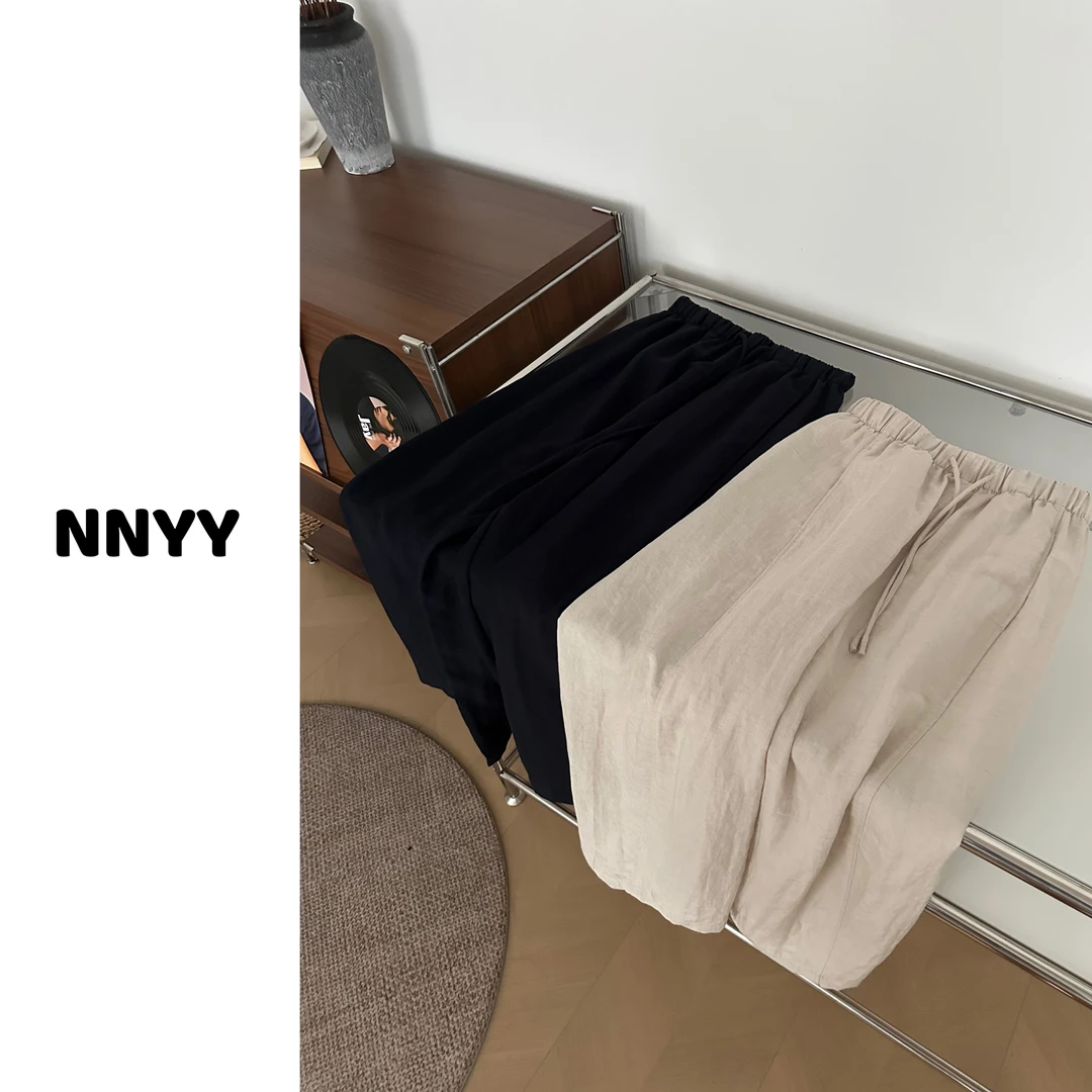 阿虞 舒适宣言｜韩系宽松百搭夏季轻薄直筒休闲裤九分裤