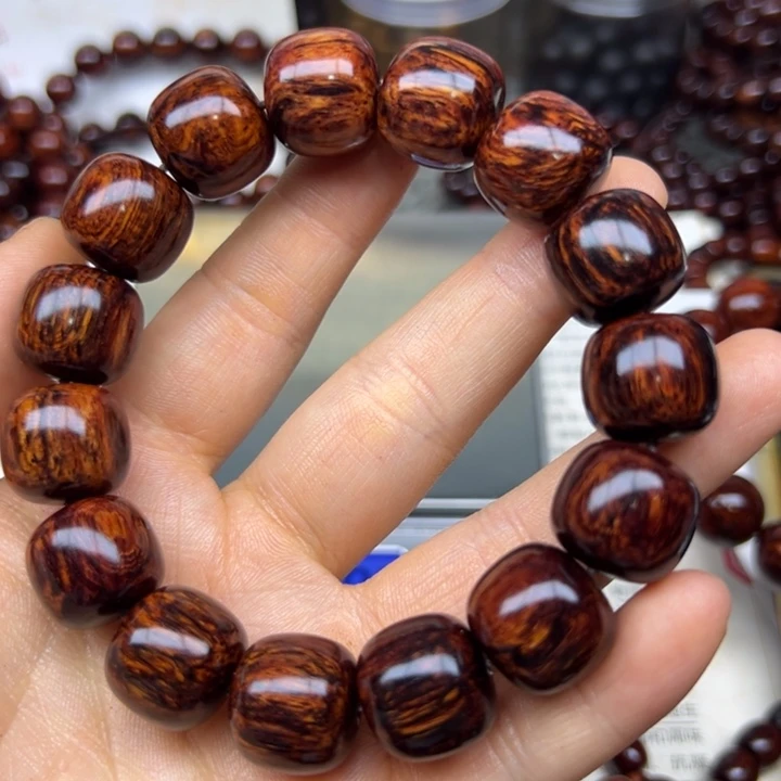 花梨木类手串/手链海南红降1516老型黑金天花板超一档18