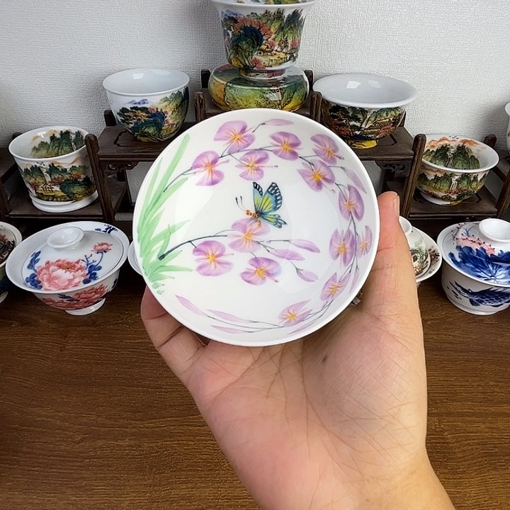 忠意堂釉下彩蝶恋花