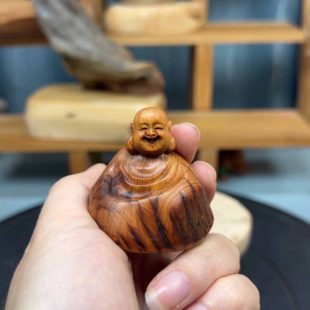 木阿*崖柏木摆件手把件，
