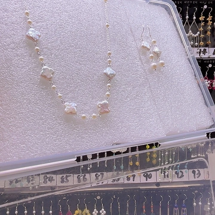 *****银S925镶嵌耳饰淡水珍珠