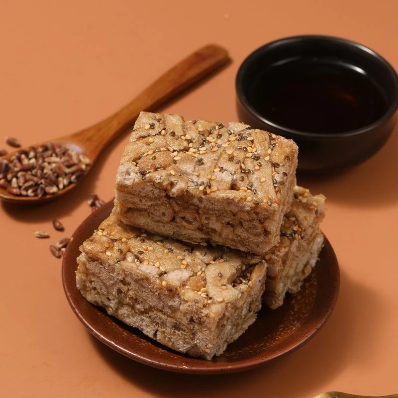 无加蔗糖沙琪玛黑荞麦山药粗粮代餐饱腹早餐点心无糖0糖苦荞