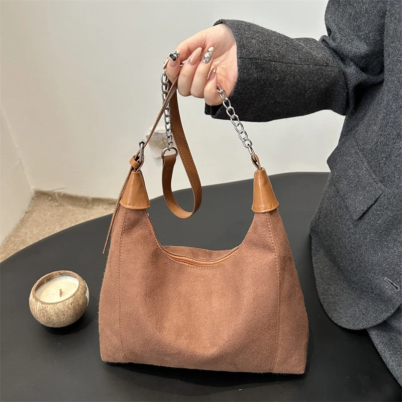 2025新款软皮洋气大容量包包女时尚个性休闲单肩斜挎包复古托特包