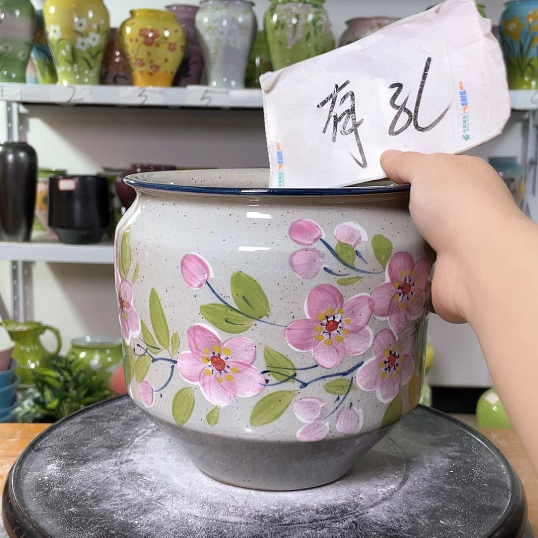 景德镇陶瓷花盆花器暇256
