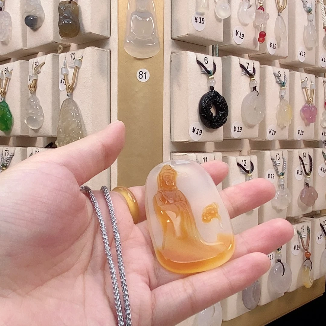 ₒ***ᵥ玛瑙/玉髓未镶嵌颈饰