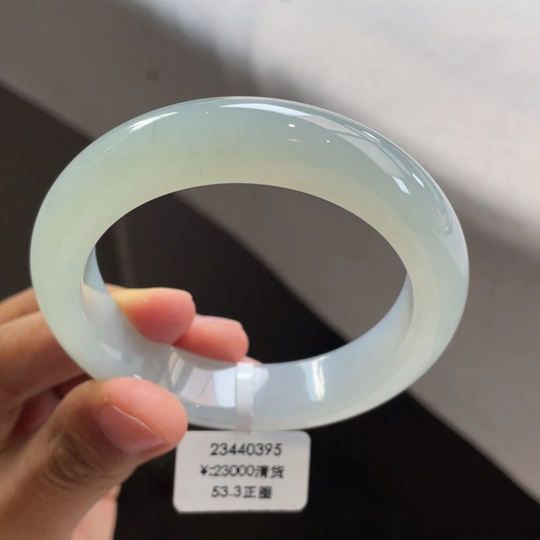 未镶嵌手镯翡翠回流/冰胶淡晴底手镯（强推）