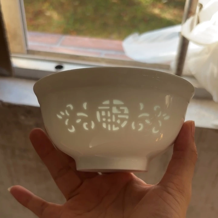 花***椒青瓷景德镇陶瓷两只白色