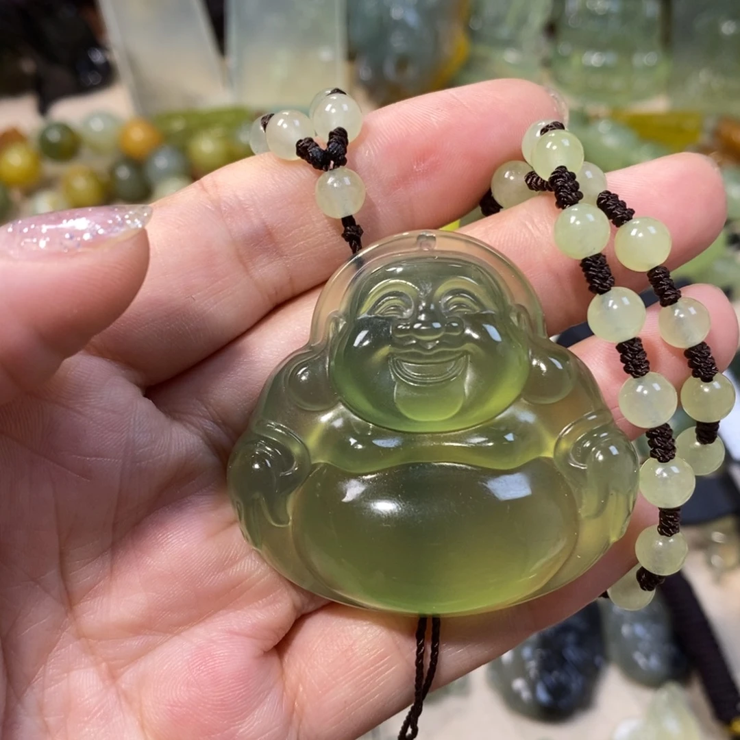 蛇纹石玉未镶嵌吊坠(不含链)