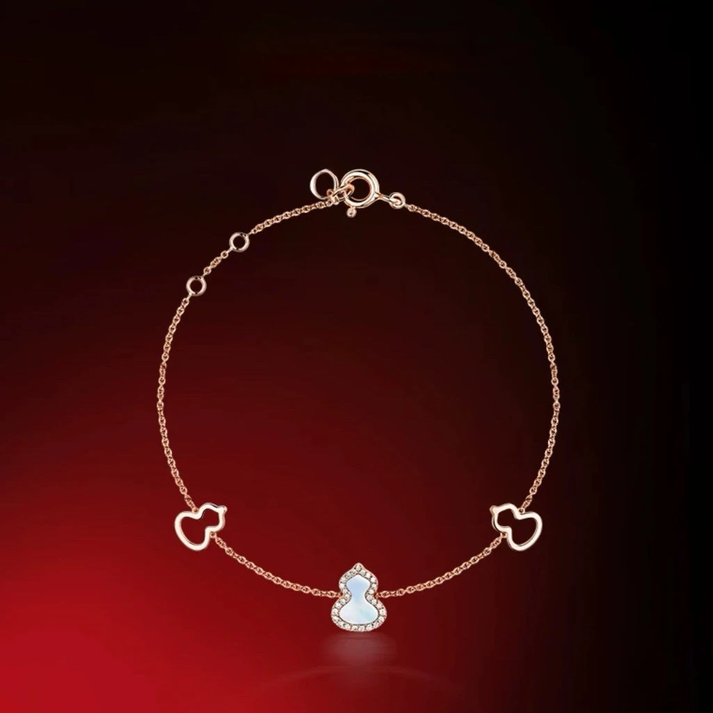 铜合金手链 高版本白贝母葫芦手链203