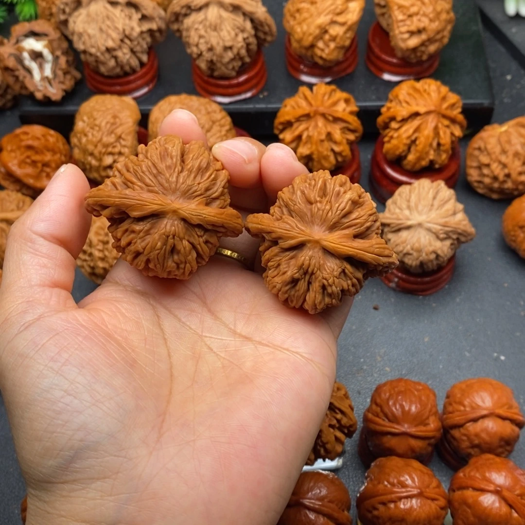 把件文玩核桃45四座楼