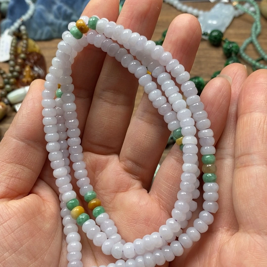 翡翠未镶嵌颈饰复古国风