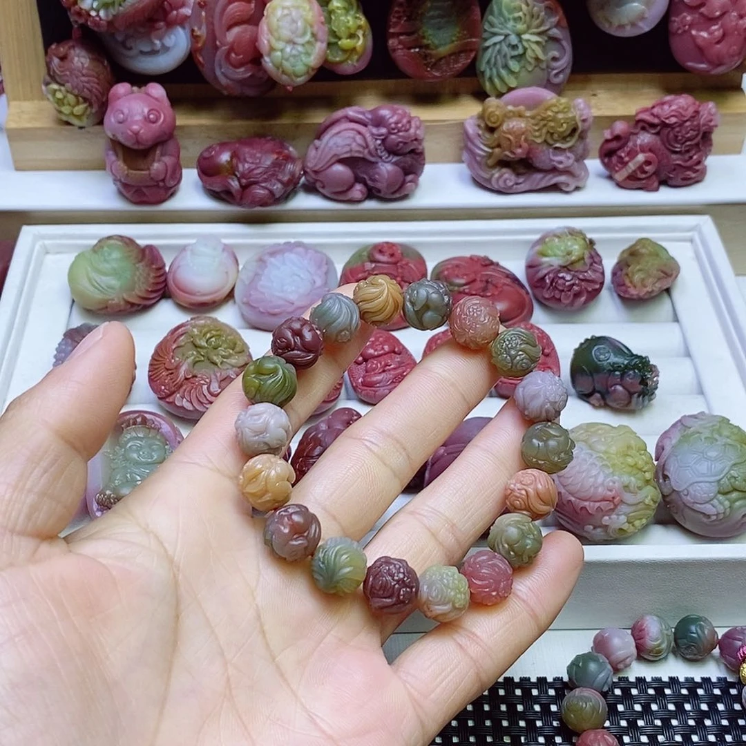 玛瑙/玉髓盐源玛瑙手串未镶嵌