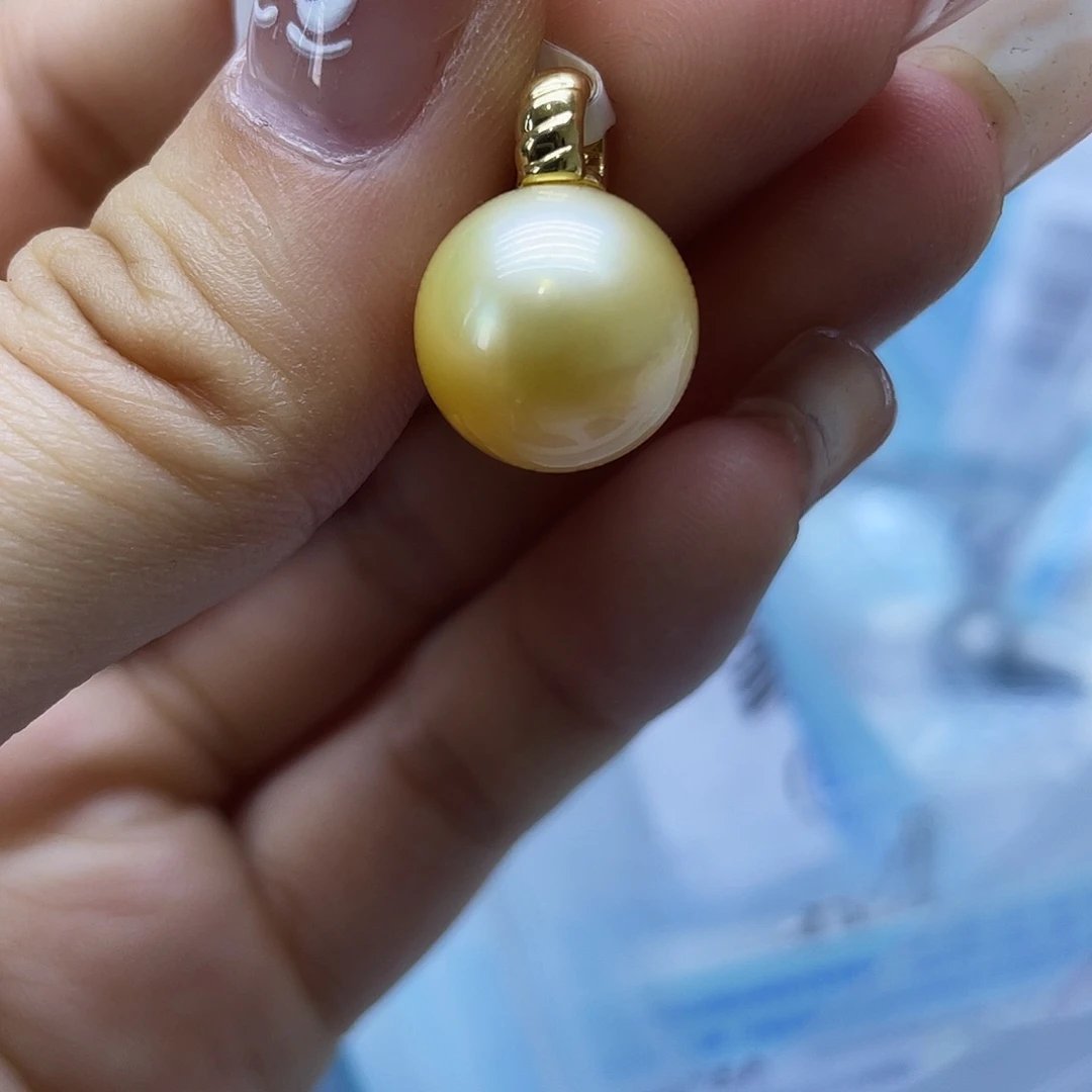 海水珍珠18K金镶嵌颈饰