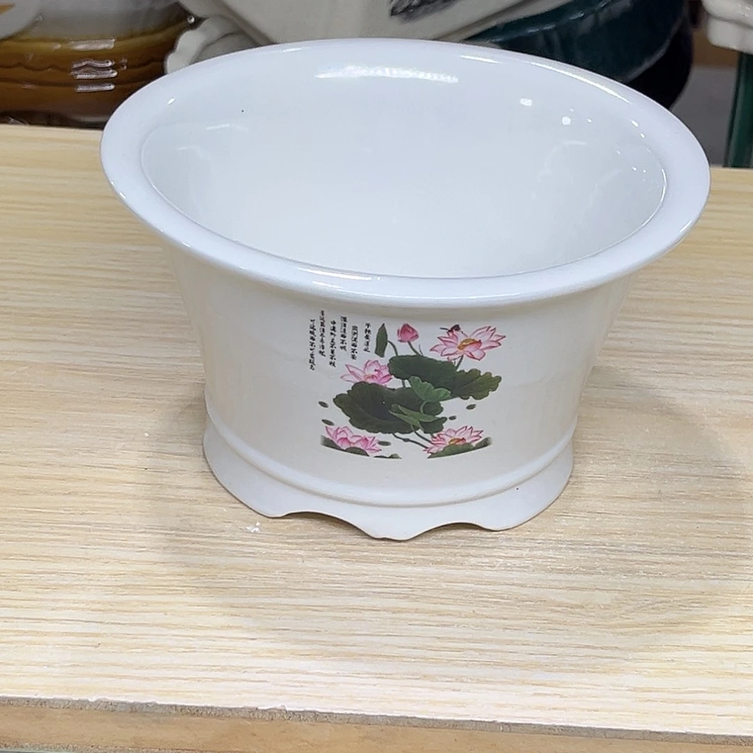 陶瓷绿植多肉微瑕花盆口径15*9