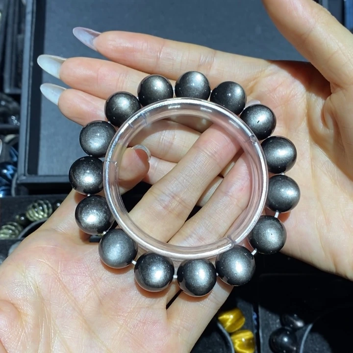 黑曜岩手链未镶嵌蔡*宇