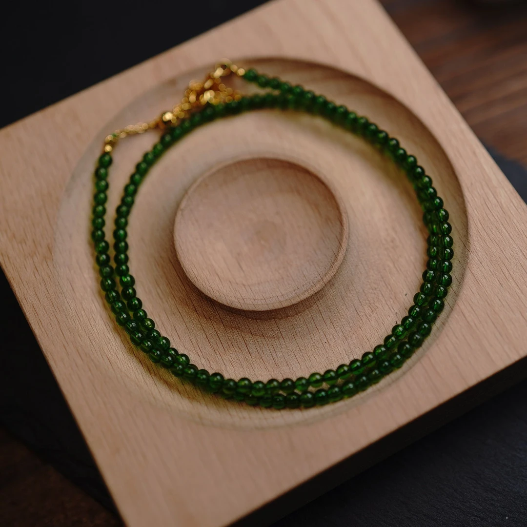 透辉石项链s925   KT24031217