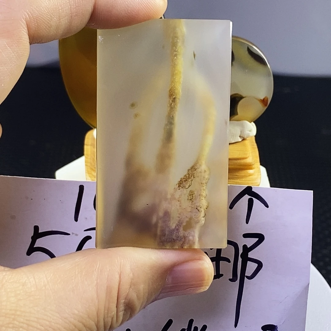 合成碳硅石非金属时尚图纹画面石饰品