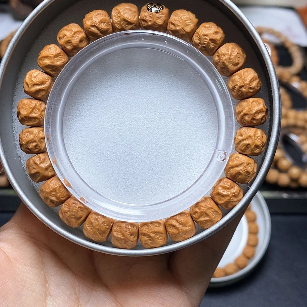 猴头核桃手串金标观山无相尺寸10左右全品单号138号