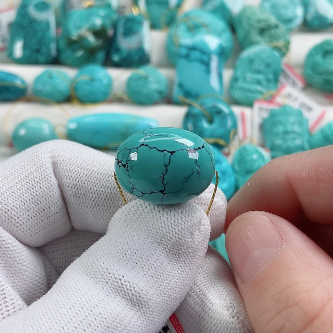 绿松石车挂未镶嵌直径17.5