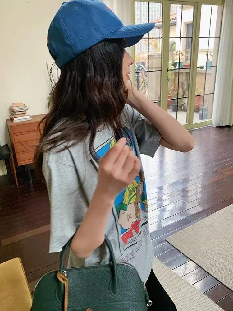 法式长袖常规套头毛衣纯色打底衫加厚女士网红气质宽松圆领