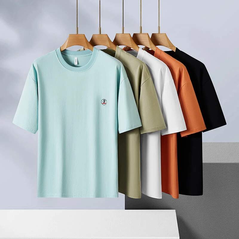 夏季男士透气速干ins百搭潮流时尚简约弹力短袖T恤休闲百搭韩版