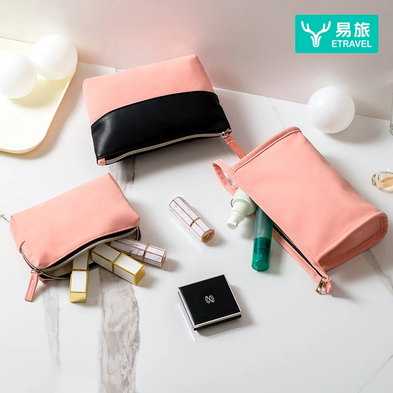 易旅收纳包大容量洗漱包复古手提化妆箱化妆袋女便携化妆品化妆包