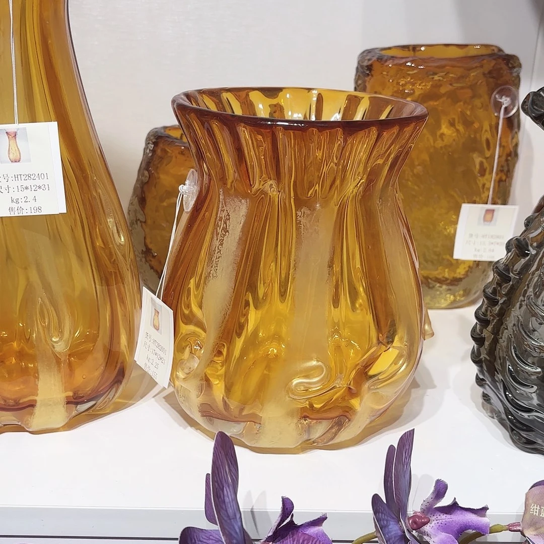 ๑***๑直播间琥珀色小号花瓶