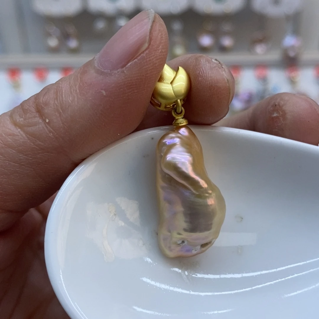 美丽哦哦哦淡水珍珠未镶嵌