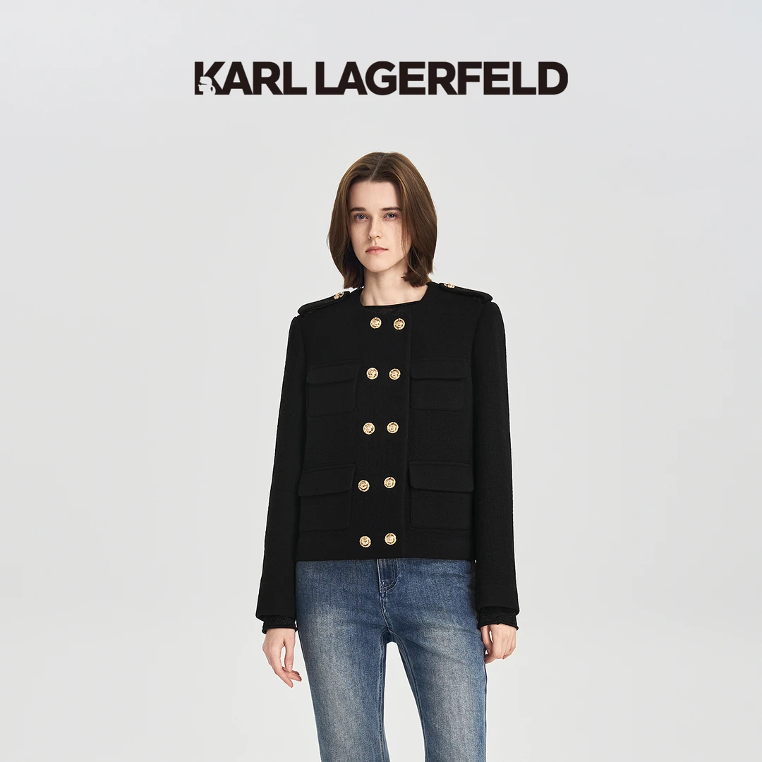 【诗语专属】KARLLAGERFELD秋季新款短外套老佛爷M26E1520
