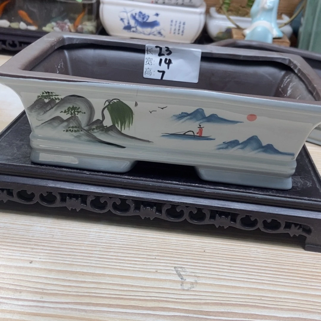 瓷片陶瓷花盆陶瓷艺术