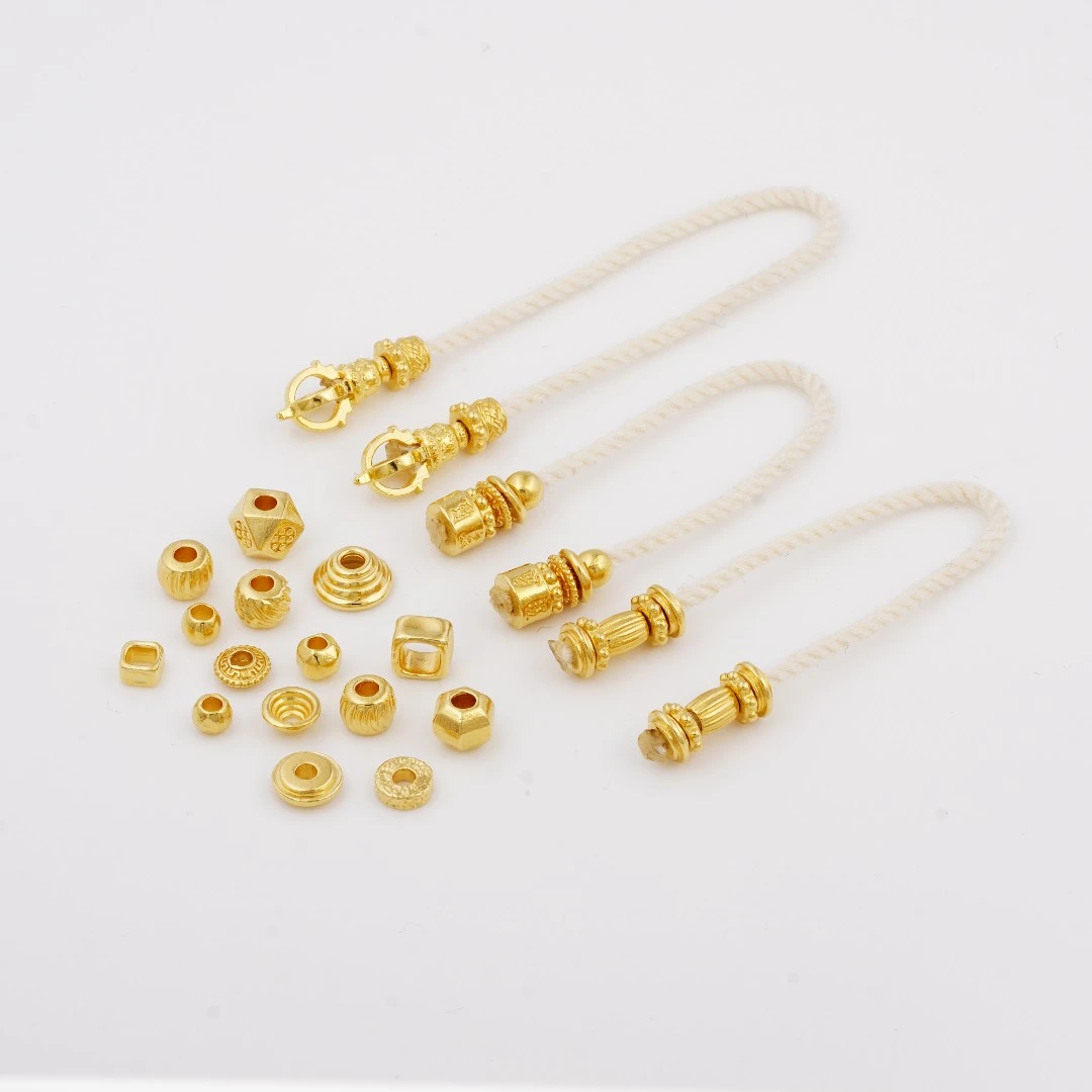 足银银制品 足银银制品diy配饰弟子珠直播定向万能轴手持手串