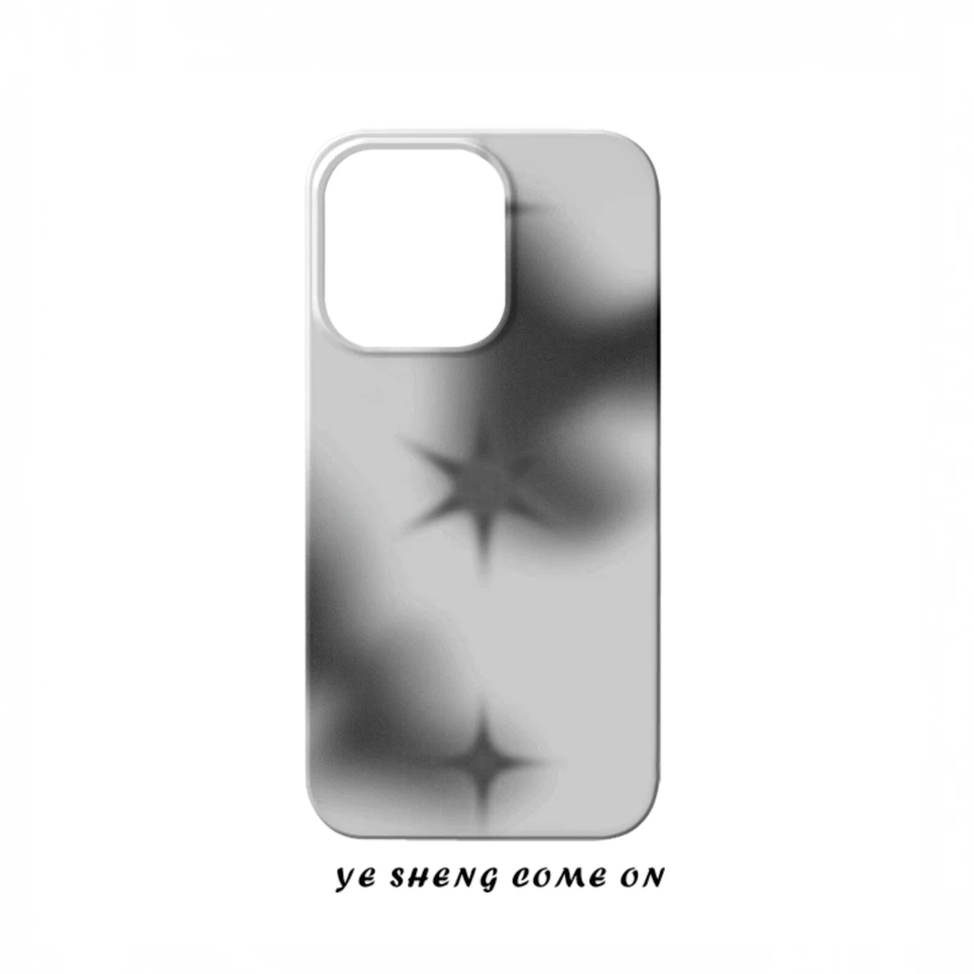 灰色星星菲林适用苹果17promax手机壳iPhone16pro/15/14/13/12/11