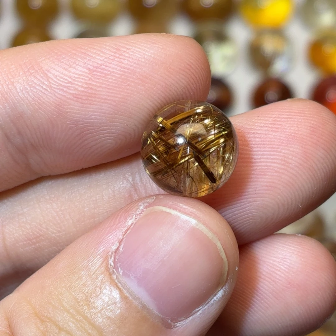 珠宝半成品未镶嵌水晶11.7咖啡发