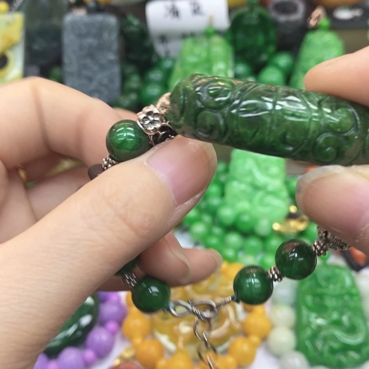 翡翠未镶嵌颈饰手链30