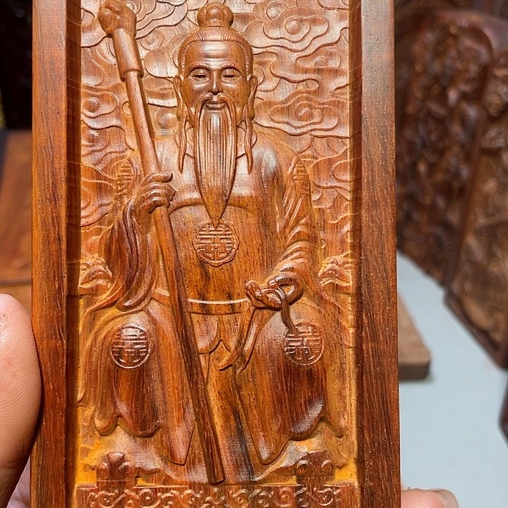 丹***莲非洲紫檀（红花梨）大号双面