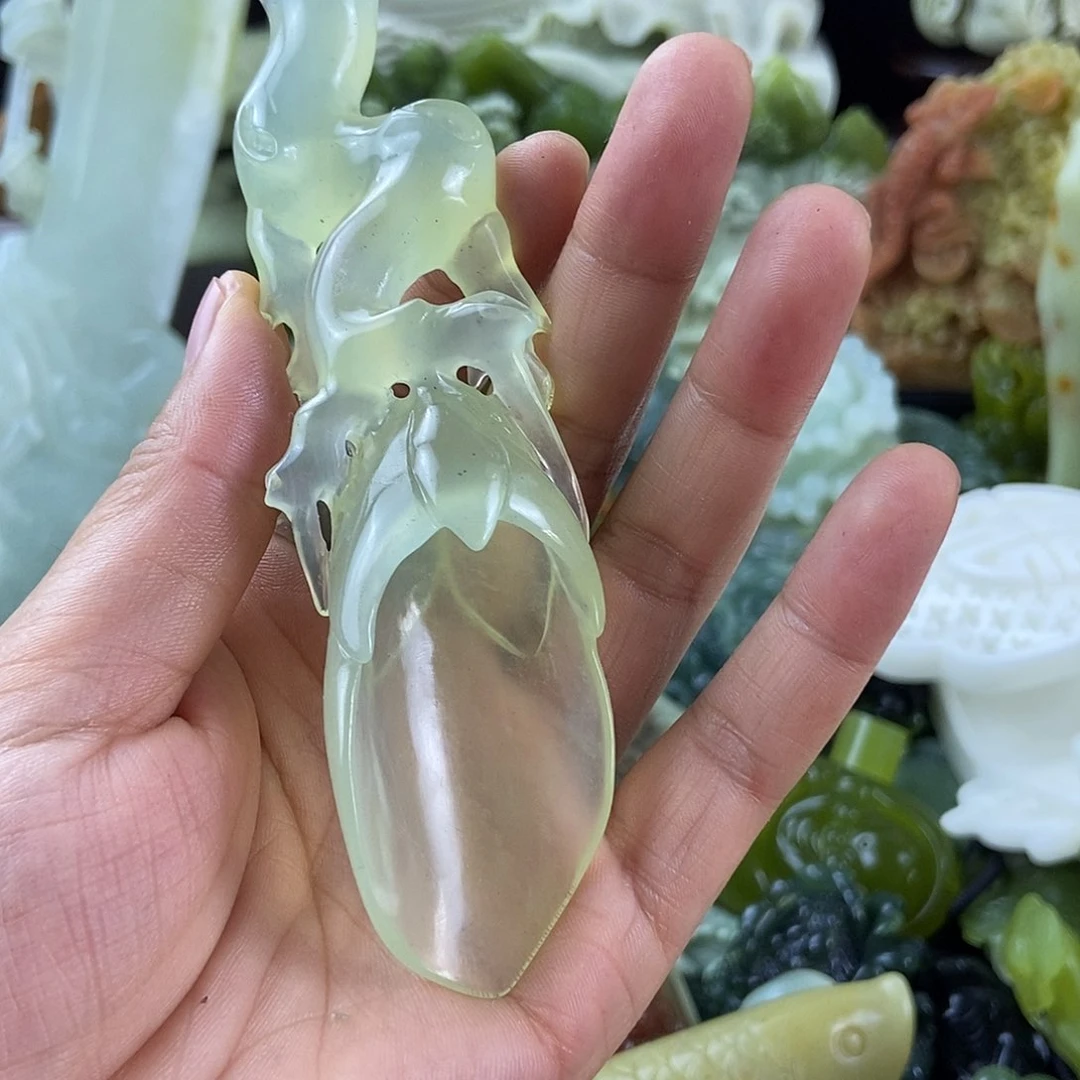 S***w蛇纹石玉未镶嵌手把
