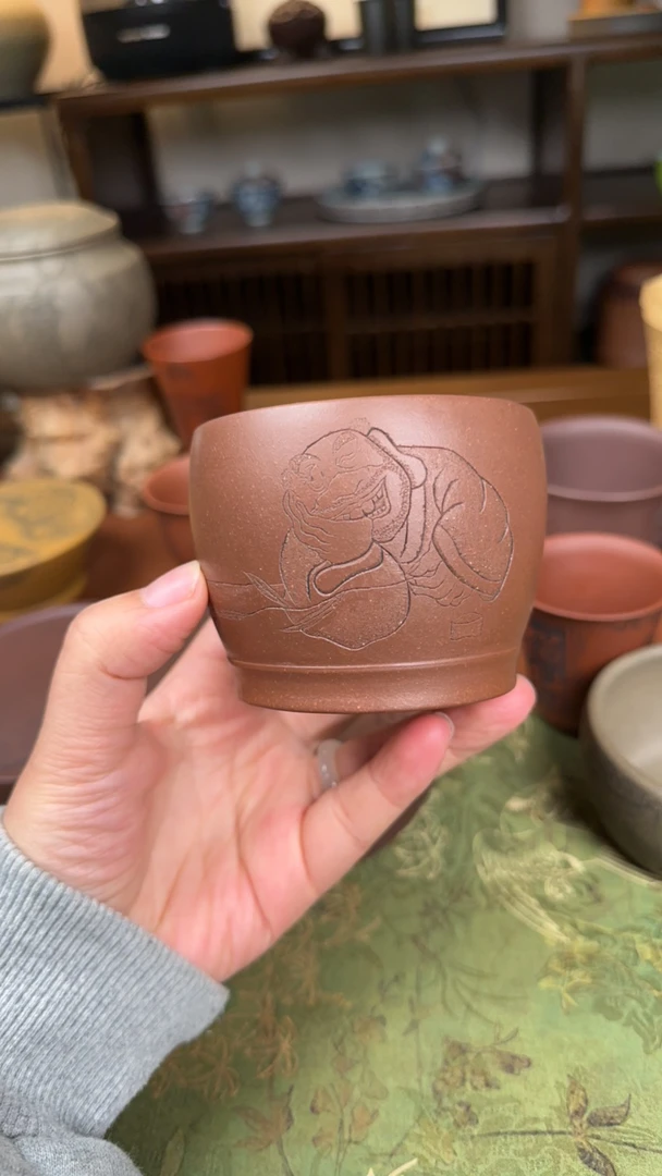 紫砂主人杯 老头乐