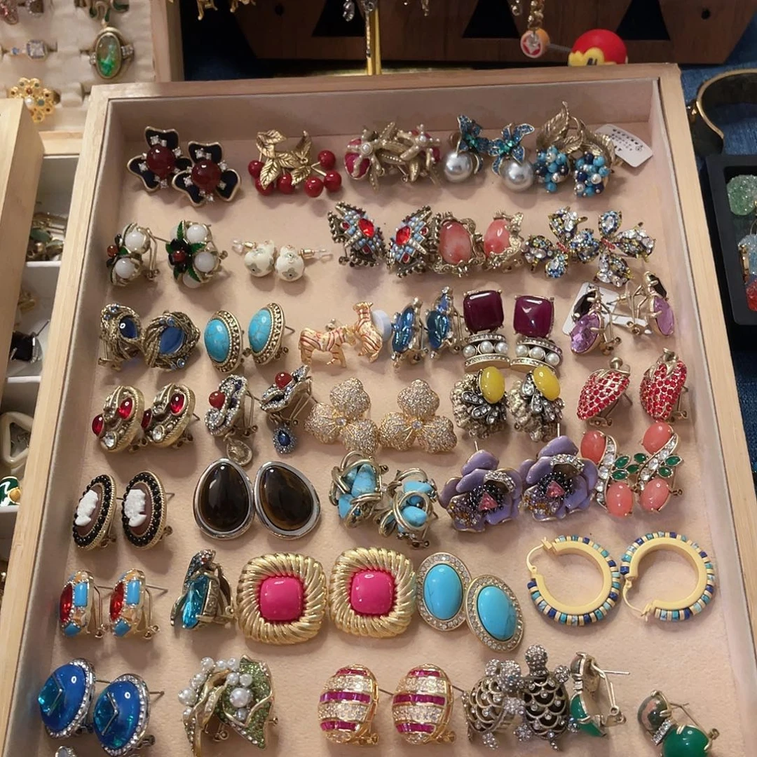 黄铜925银琉璃耳饰盘3